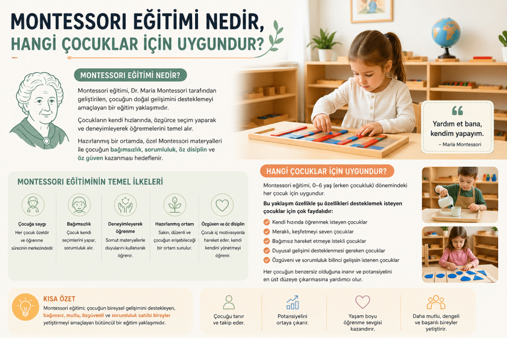 Montessori Eğitimi Nedir, Hangi Çocuklar İçin Uygundur?